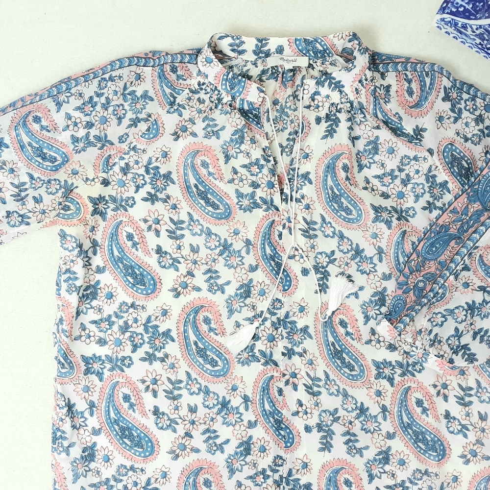 MADEWELL Paisley Floral Top